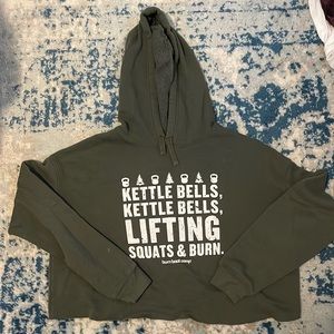 Burn Boot Camp Holiday Crop Hoodie